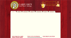 Desktop Screenshot of carpediemcoffeeshop.com